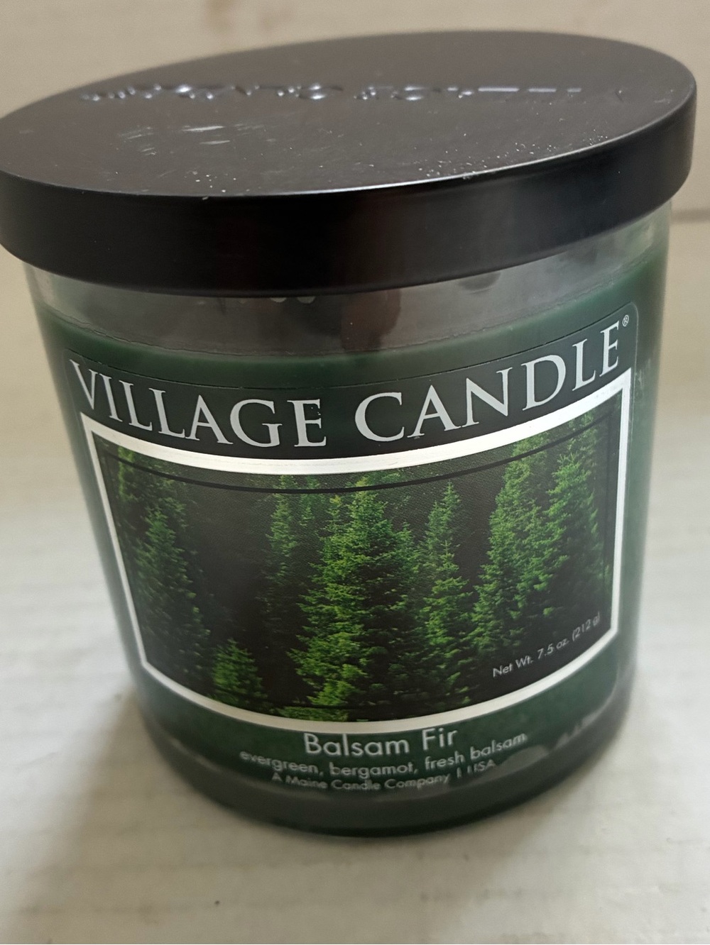 Village Candle Balsam Fir 7.5 oz. Jar Candle